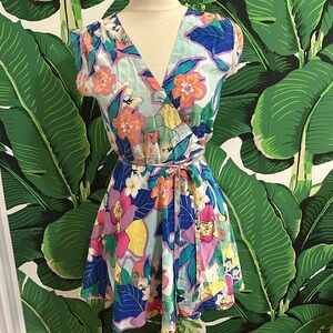 Yumi Kim Original Wrap Dress in Floral Multi, Size Small
